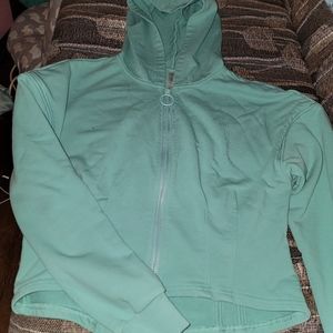 Fabletics cropped zip up hoodie